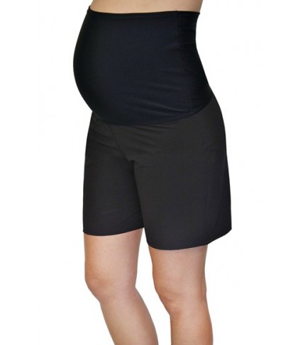 Mermaid Maternity Foldover Maternity Board Shorts - Black
