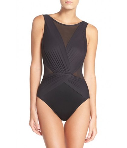 Miraclesuit 'Solid Palma' One-Piece Swimsuit  - Black