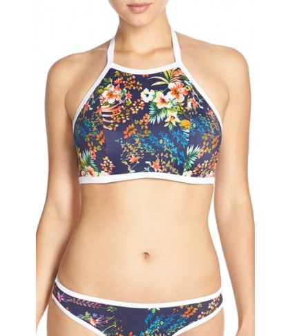 Freya 'Club Tropicana' High Neck Bikini Top FF (5D US) - Blue