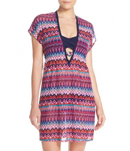 Profile By Gottex Mesh Cover-Up Tunic - Pink