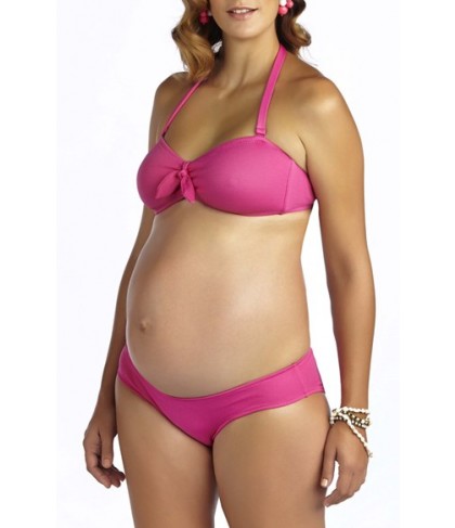 Pez D'Or 'Rimini' Textured Maternity Bikini  - Pink