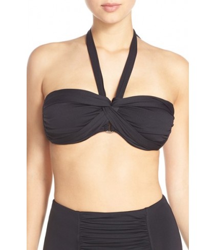 Seafolly Underwire Bandeau Bikini Top US / 10 AU - Black