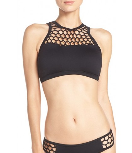 Seafolly High Neck Bikini Top US / 8 AU - Black