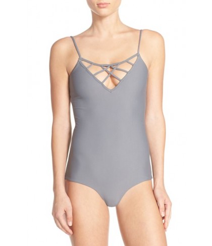 Issa De' Mar 'Sao Paulo' One-Piece Swimsuit  - Grey