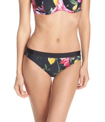 Ted Baker London 'Citrus Bloom' Bikini Bottoms Size  - Black