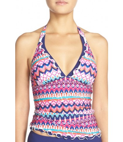 Profile By Gottex Halter Tankini Top - Pink