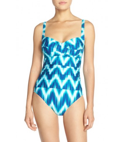 La Blanca 'Sweetheart - New Wavy' One-Piece Swimsuit  - Blue