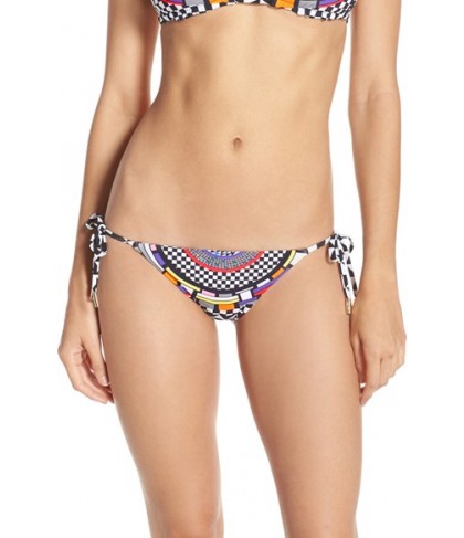 Red Carter 'Cali' Reversible Bikini Bottoms  - Black