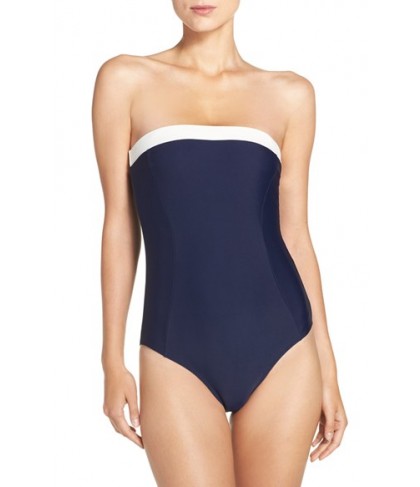 Ted Baker London Strapless One-Piece Swimsuit - Blue