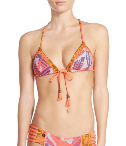 Maaji 'Tassels Dali' Reversible Triangle Bikini Top