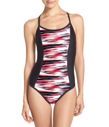 Zella Cross Back One-Piece Swimsuit  - Coral