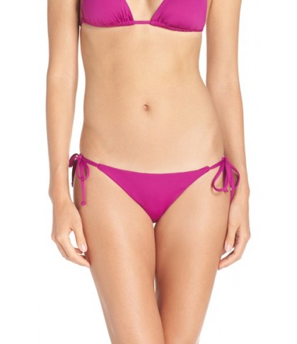Becca 'Color Code' Side Tie Bikini Bottoms  - Purple