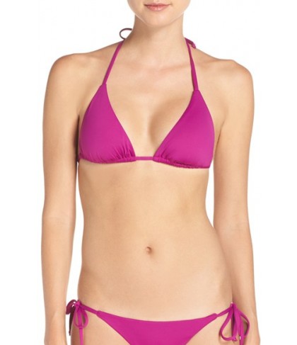 Becca 'Color Code' Triangle Bikini Top  - Purple