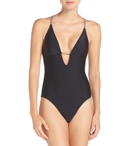 Ted Baker London One-Piece Swimsuit  - Black