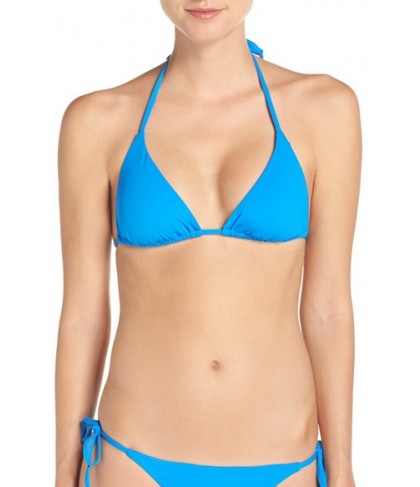 Becca 'Color Code' Triangle Bikini Top Size D - Blue