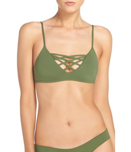  L Space Jaime Bikini Top, Size D - Green