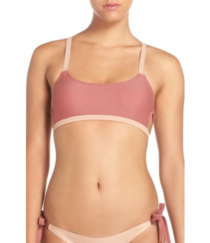 Lovers + Friends 'Lindsay' Cutout Bikini Top  - Beige