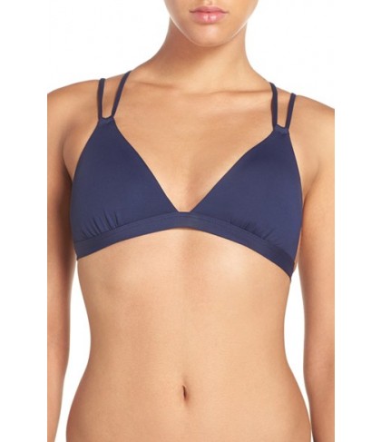 L Space New Wave Triangle Bikini Top - Blue