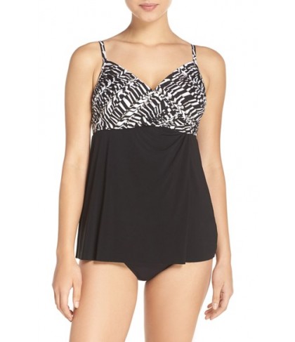Miraclesuit 'Between The Pleats' Underwire Tankini Top