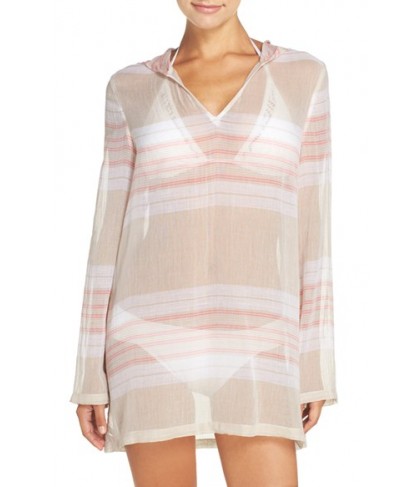 Caslon Hooded Cover-Up Tunic  - Beige