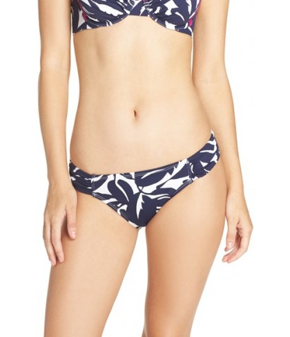 Tommy Bahama Leaf Print Bikini Bottoms  - Blue