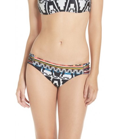 Becca 'Primitive Journey' Print Bikini Bottoms  - Black