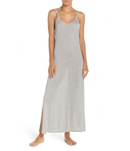 Stem Strappy Back Cover-Up Maxi Dress  - Grey