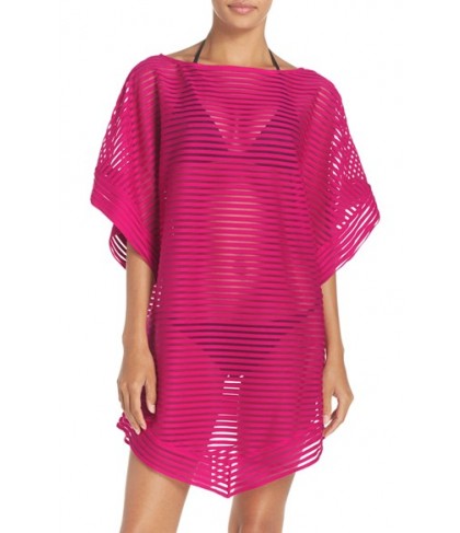 Ted Baker London Stripe Cover-Up Tunic  - Pink