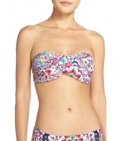 Nanette Lepore 'Festival Tease' Bandeau Bikini Top  - Blue