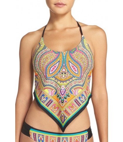 Trina Turk 'Nepal' Scarf Tankini Top