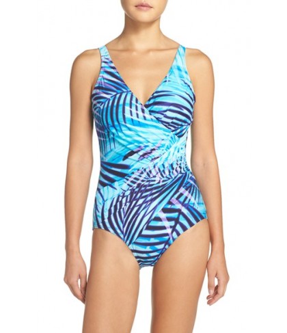 Miraclesuit Palm Reader Oceanus One-Piece Swimsuit