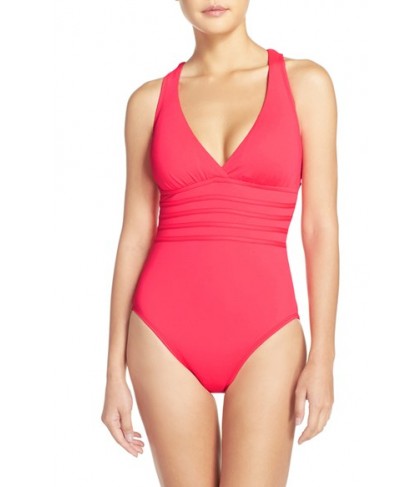 La Blanca Cross Back One-Piece Swimsuit  - Orange