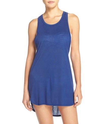 Leith Racerback Cover-Up Tank Dress - Blue