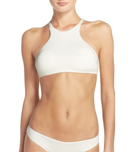 Dolce Vita High Neck Bikini Top - Ivory