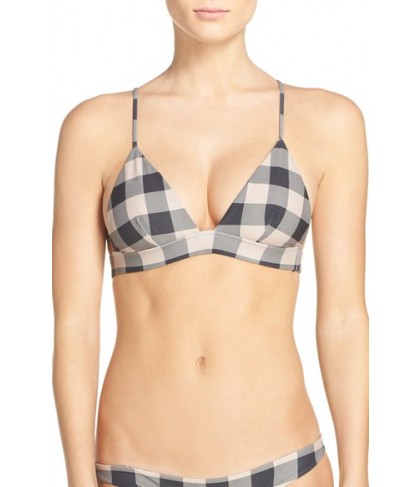 Acacia Swimwear 'Awapuhi' Cross Back Bikini Top  - Black
