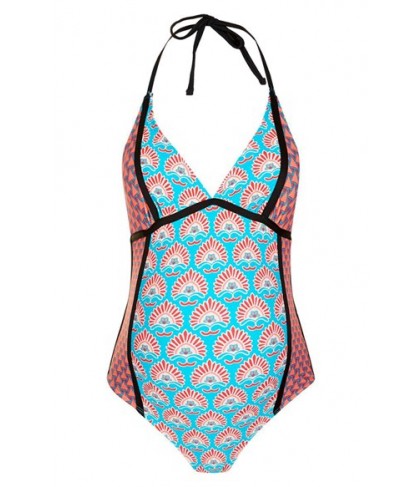 Topshop Tile Print One-Piece Maternity Swimsuit