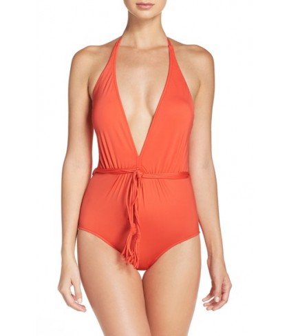 Seafolly Halter One-Piece Swimsuit  US /  AU - Orange