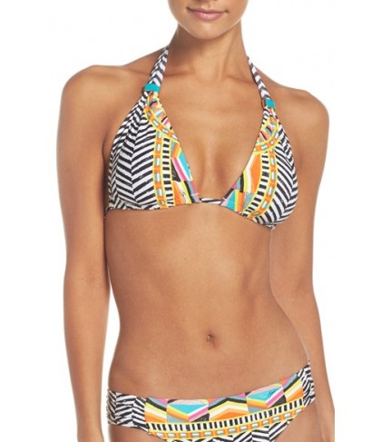 Trina Turk Brasilia Reversible Triangle Bikini Top - White