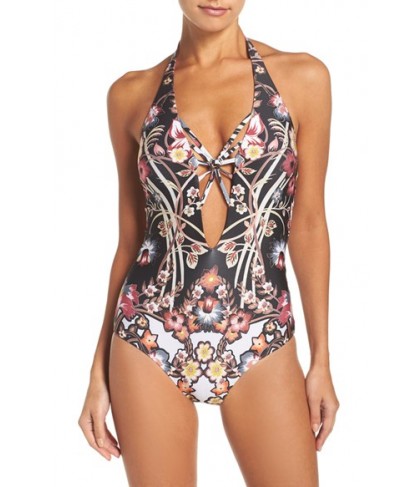 Becca Havana One-Piece Swimsuit - Black