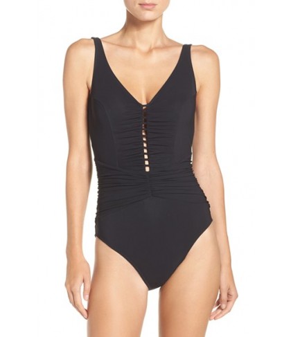 Profile By Gottex Cocktail Party One-Piece Swimsuit  - Black