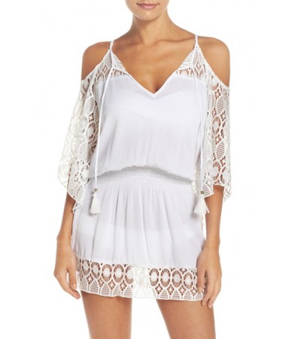 Becca Blouson Cover-Up Tunic  - White