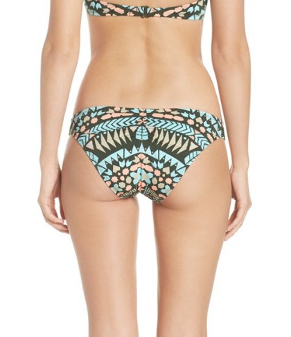 The Bikini Lab Folk Up The Sun Bikini Bottoms  - Green