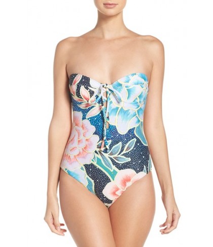 Mara Hoffman Convertible Underwire One-Piece Swimsuit  - Blue