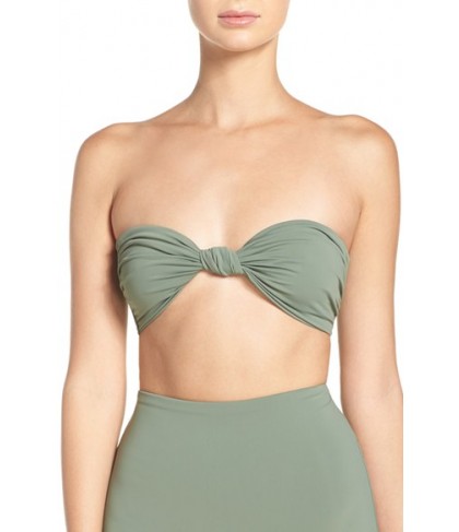 Mara Hoffman Knot Front Bandeau Bikini Top