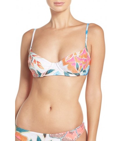 Mara Hoffman Underwire Bikini Top  - Coral