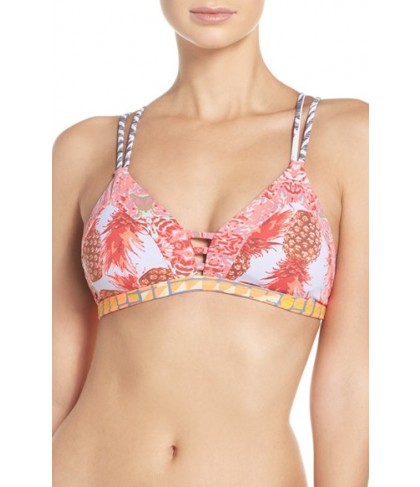 Maaji Walk This Way Triangle Bikini Top  - Coral