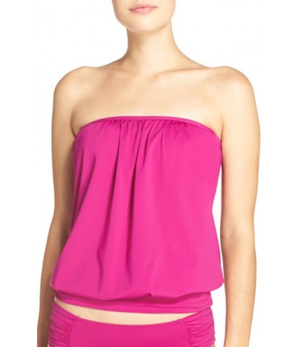 Tommy Bahama Bandini Blouson Tankini Top  - Pink