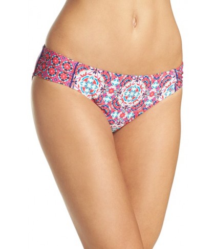 Laundry By Shelli Segal Mayan Escape Side Tab Hipster Bottoms - Pink