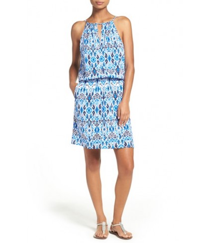 Tommy Bahama Ikat Print Cover-Up - Blue