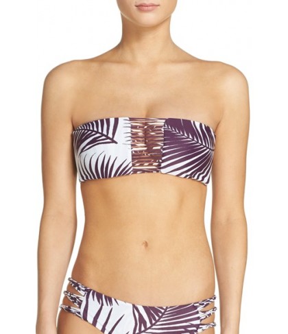 Mikoh Sunset Bandeau Bikini Top - White